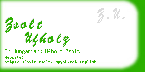 zsolt ufholz business card